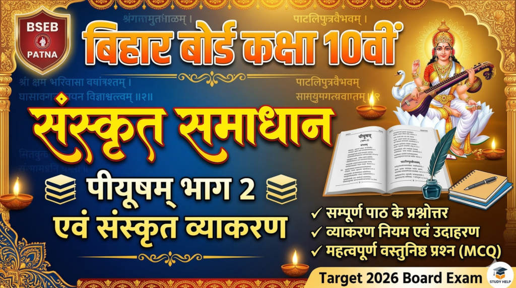 Bihar Board Class 10th Sanskrit Solutions