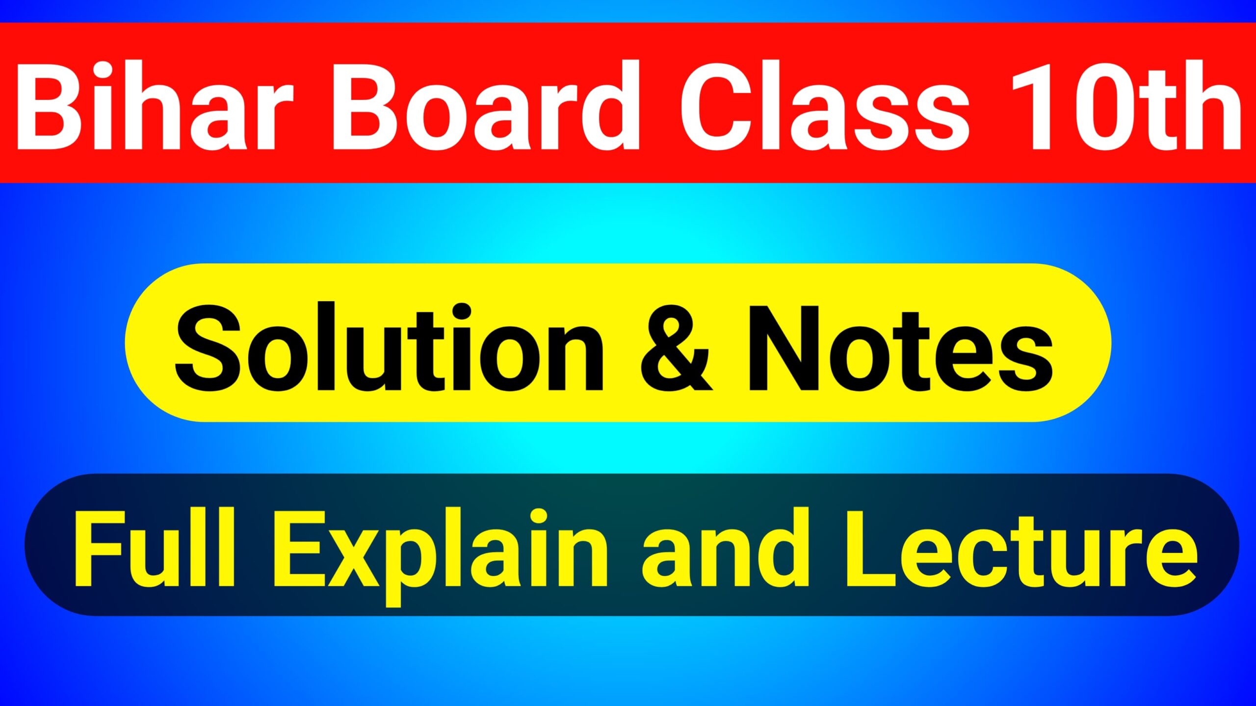 Bihar Board Class 10th