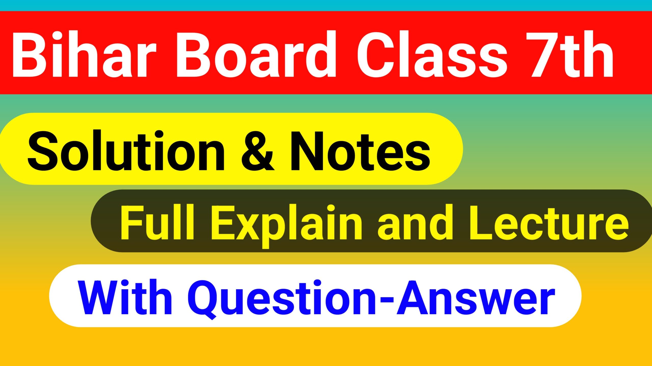 bihar board class 7th
