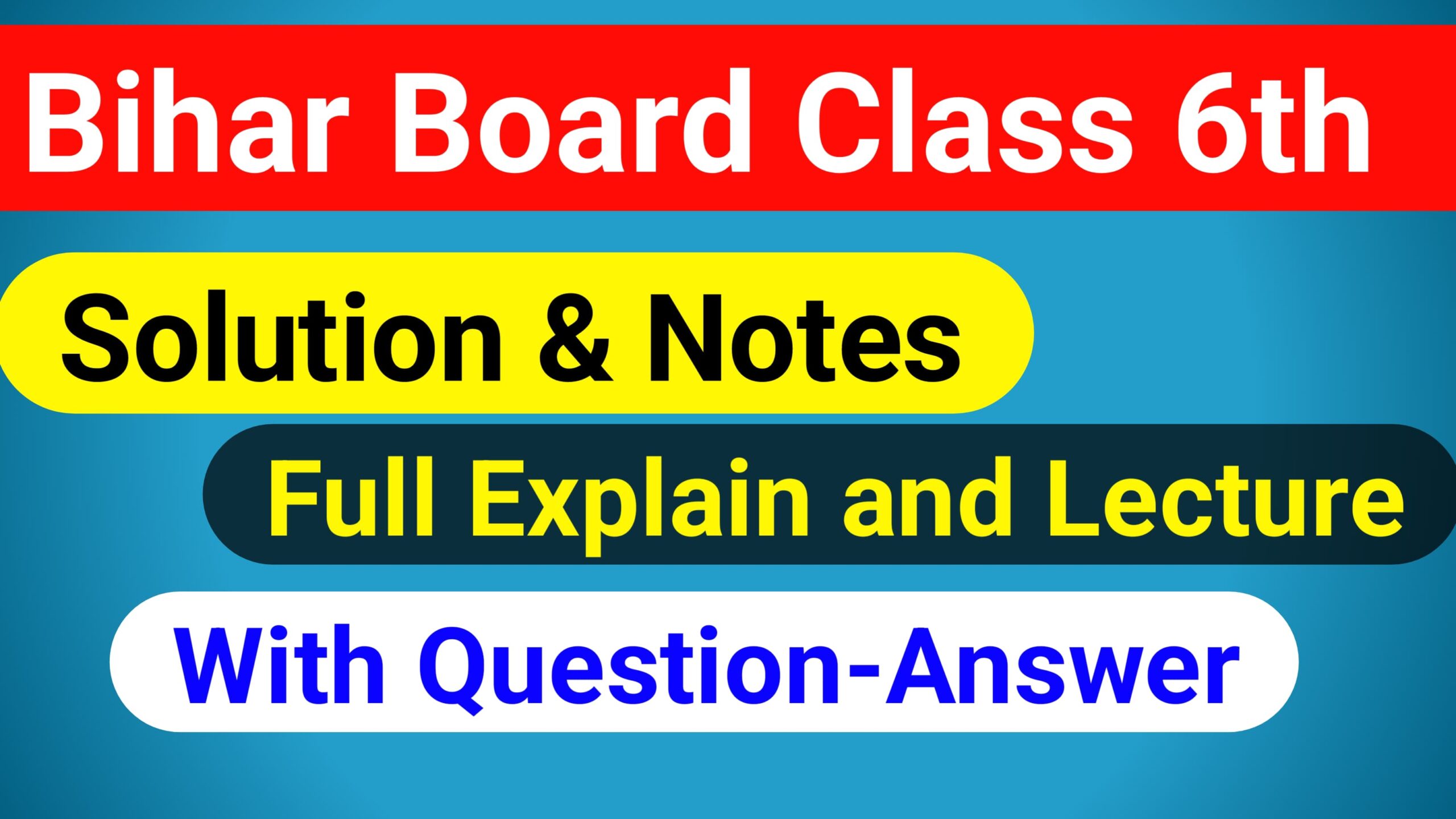 bihar board class 6th